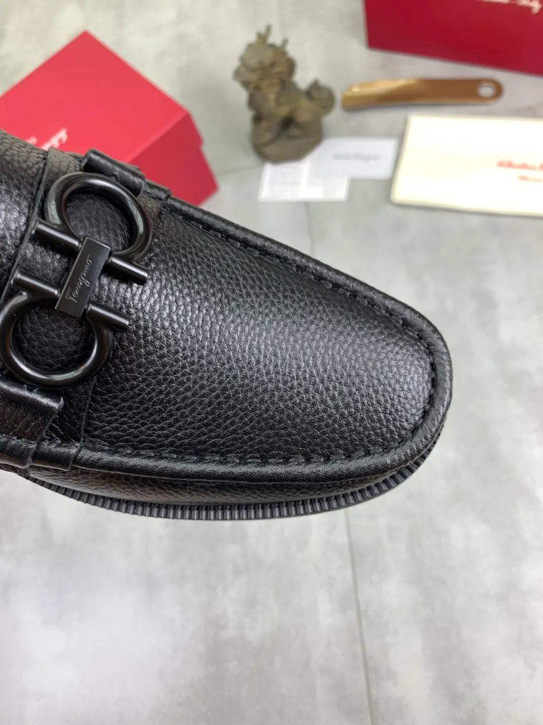 Men's men's shoes 💰P542 new high quality [Ferragamo/Ferragamo] latest model original imported calfskin, imported cowhide lining + original luxury metal buckle + original combination outsole Comparison without pressure Code number: 38-44 (45 customized)